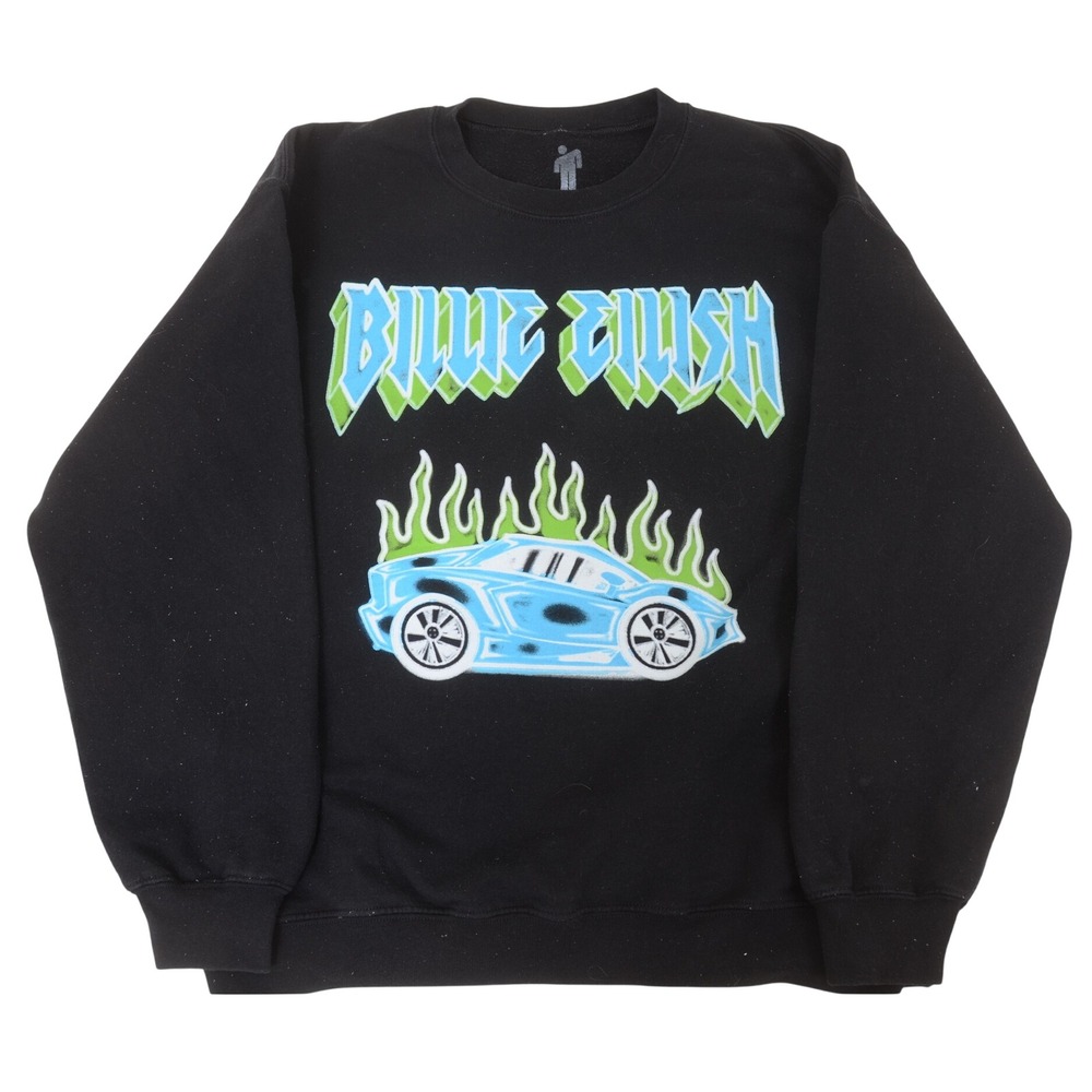 Billie Eilish 2019 "When We All Asleep Where Do We Go?" Sweatshirt Size L